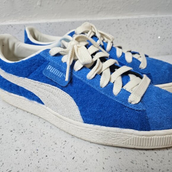 Size 10.5 - PUMA Suede Mohair - Royal Blue Excellent Condition No Box - Picture 3 of 8